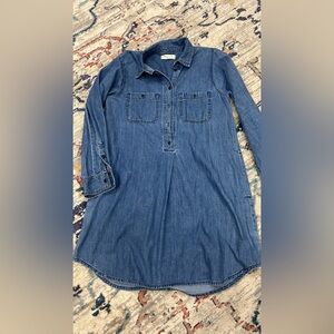 Denim Shirt Dress - Classic Blue